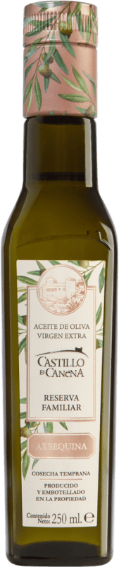 Envoi gratuit | Boîte de 12 unités Huile d'Olive Castillo de Canena Reserva Familiar Vidrio Andalousie Espagne Arbequina Petite Bouteille 25 cl