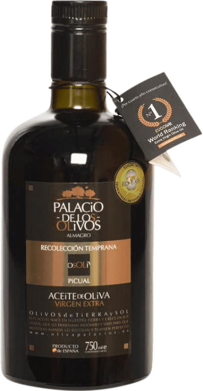 Envoi gratuit | Huile d'Olive Olivapalacios HOVE Vierge Extra Castilla La Mancha Espagne Picual 75 cl Verre