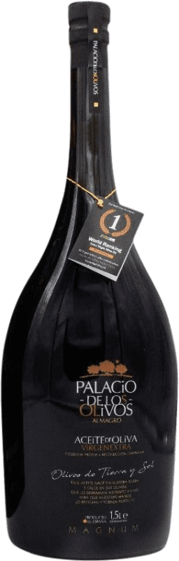 45,95 € | Оливковое масло Olivapalacios ЭВО Экстра Вирджин Кастилья-Ла-Манча Испания Picual — Пикуаль Специальная бутылка 1,5 L Стекло