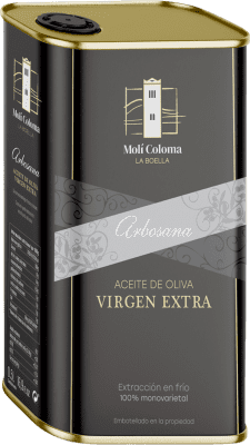 15,95 € | Оливковое масло Finca Molí Coloma La Boella Каталония Испания Arbosana Жестяная банка 50 cl