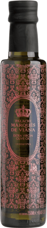 Envio grátis | Azeite de Oliva Palacio Marqués de Viana AOVE Virgem Extra Andaluzia Espanha Arbequina Garrafinha 25 cl Vidro