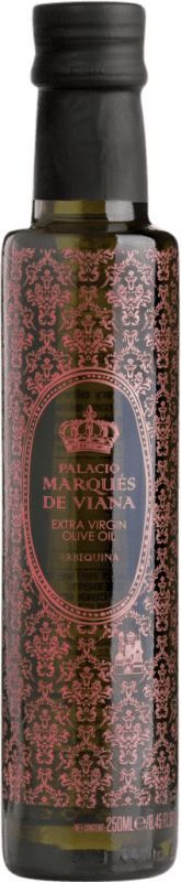 Envio grátis | Azeite de Oliva Palacio Marqués de Viana Vidrio Andaluzia Espanha Arbequina Garrafa Pequena 25 cl