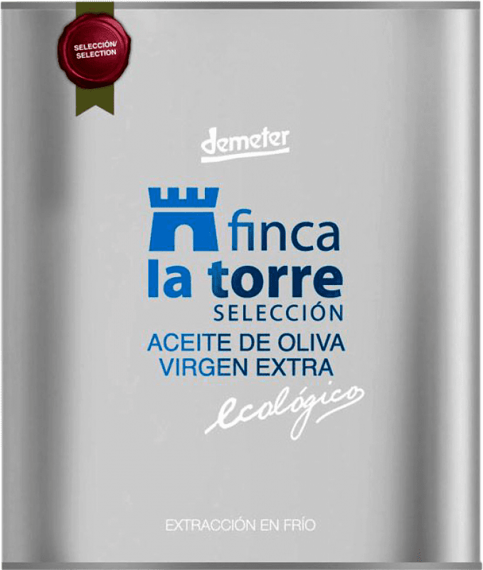 Envío gratis | Aceite de Oliva Finca la Torre Andalucía España Hojiblanca Lata Especial 2 L