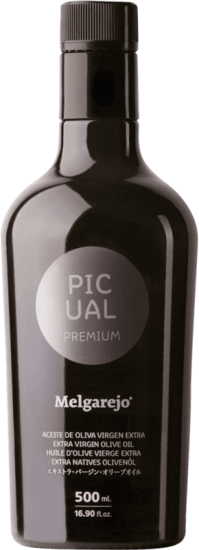 Spedizione Gratuita | Olio d'Oliva Melgarejo Premium, EVO Extra Vergine Andalusia Spagna Picual Bottiglia Medium 50 cl Vetro