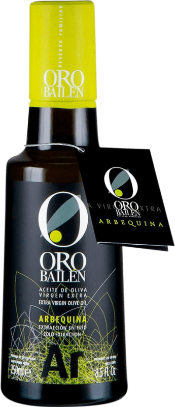 11,95 € Envío gratis | Aceite de Oliva Oro Bailén Vidrio Botellín 25 cl