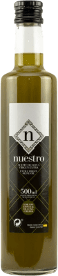 Spedizione Gratuita | Olio d'Oliva Supremo Nuestro Sin Filtrar Vidrio Andalusia Spagna Picual Bottiglia Medium 50 cl