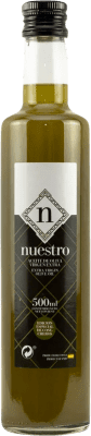 Kostenloser Versand | Olivenöl Supremo Nuestro Sin Filtrar E-NOL Extra Nativ Andalusien Spanien Picual Medium-Flasche 50 cl Glas