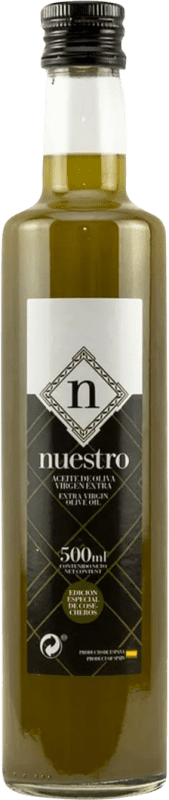 Envio grátis | Azeite de Oliva Supremo Nuestro Non Filtrato — Não Filtrado, AOVE Virgem Extra Jaén Espanha Picual Garrafa Medium 50 cl Vidro
