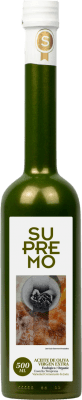 Envoi gratuit | Huile d'Olive Supremo Jaén Espagne Cornezuelo Bouteille Medium 50 cl Verre