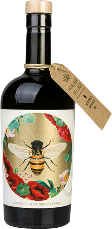 Free Shipping | Olive Oil Nobleza del Sur Day Cosecha Temprana — Early Harvest, EVOO Extra Virgin Andalusia Spain Picual Eco — Organic Medium Bottle 50 cl Glass