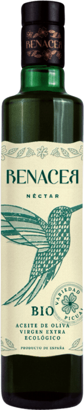 Free Shipping | Olive Oil Renacer Cosecha Temprana — Early Harvest, EVOO Extra Virgin Córdoba Spain Picual Bio — Organic Medium Bottle 50 cl Glass Nectar