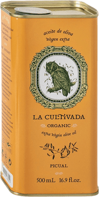 Free Shipping | Olive Oil La Cultivada Andalusia Spain Picual Medium Tin 50 cl
