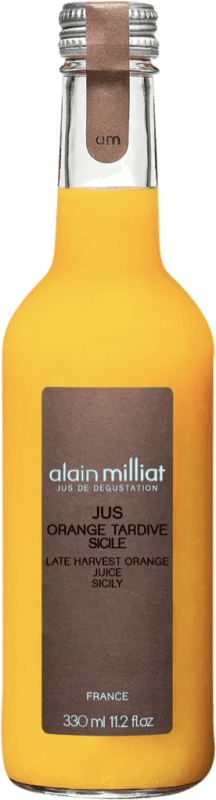 Envío gratis | Zumo Alain Milliat Francia Botellín Tercio 33 cl Vidrio Orange — Naranja