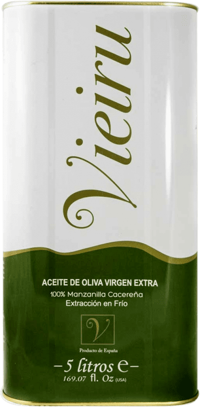 108,95 € | Оливковое масло As Pontis Vieiru Estremadura Испания Manzanilla Жестяная банка 5 L