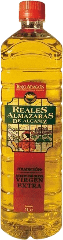 Envío gratis | Aceite de Oliva Reales Almazaras de Alcañiz Tradición PET D.O. Bajo Aragón Aragón España 1 L