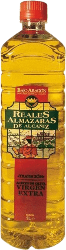 Envio grátis | Azeite de Oliva Reales Almazaras de Alcañiz Tradicional, AOVE Virgem Extra D.O. Bajo Aragón Aragão Espanha 1 L PET