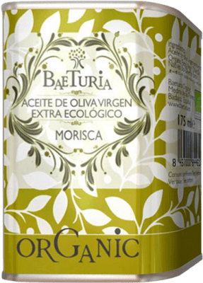 207,95 € | 36 units box Olive Oil Baeturia Organic Estremadura Spain Morisca Can 18 cl