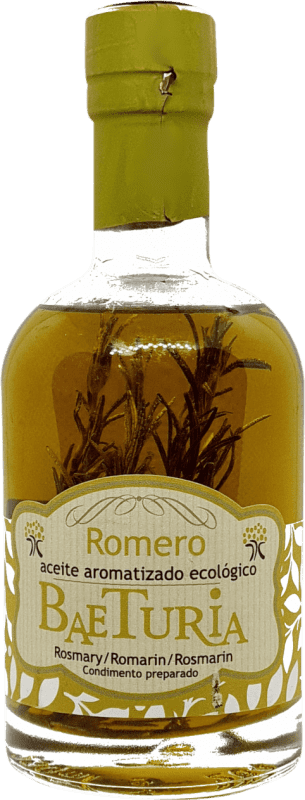 9,95 € Kostenloser Versand | Pflanzenöl Baeturia Organic Kleine Flasche 25 cl Glas Romero — Rosmarin