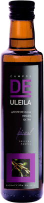 Kostenloser Versand | 12 Einheiten Box Olivenöl Campos de Uleila Bio Vidrio Andalusien Spanien Picual Ökologisch Kleine Flasche 25 cl