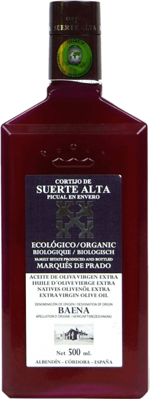 Envío gratis | Aceite de Oliva Cortijo de Suerte Alta Vidrio D.O. Baena Andalucía España Picual Botella Medium 50 cl