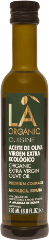 Spedizione Gratuita | Scatola da 12 unità Olio d'Oliva La Amarilla de Ronda LA Organic Cuisine Vidrio Andalusia Spagna Piccola Bottiglia 25 cl