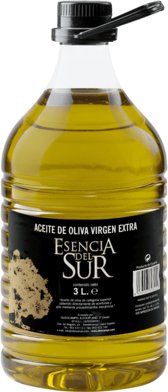 Envoi gratuit | Huile d'Olive Oleocampo Esencia del Sur PET Andalousie Espagne Picual Carafe 3 L