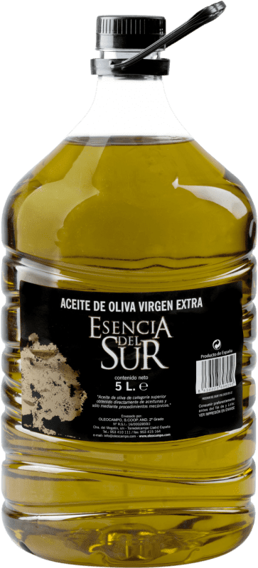 Envoi gratuit | Huile d'Olive Oleocampo Esencia del Sur PET Andalousie Espagne Picual Carafe 5 L