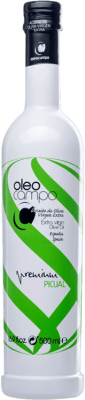Olive Oil Oleocampo Picual Premium, EVOO Extra Virgin Medium Bottle 50 cl Glass