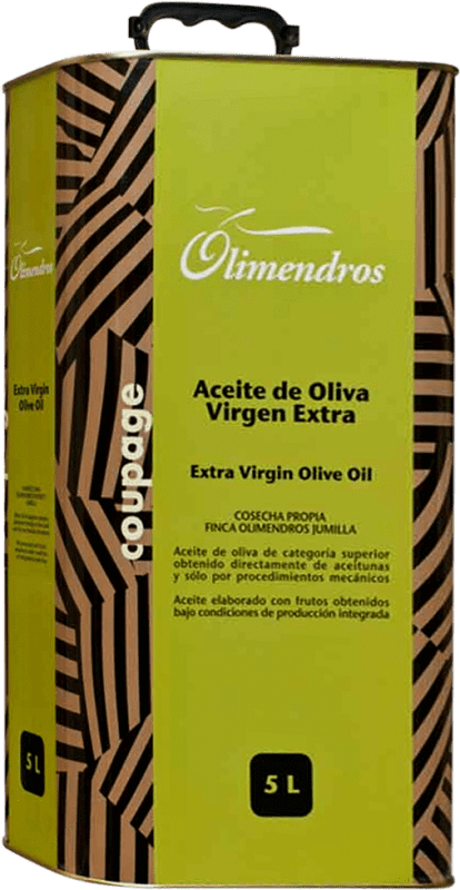 Envoi gratuit | Huile d'Olive Olimendros HOVE Vierge Extra Région de Murcie Espagne Canette Spéciale 5 L