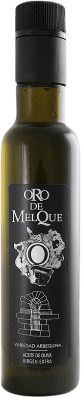 Envio grátis | Caixa de 18 unidades Azeite de Oliva Oro de Melque AOVE Virgem Extra Castela-Mancha Espanha Arbequina Garrafinha 25 cl Vidro