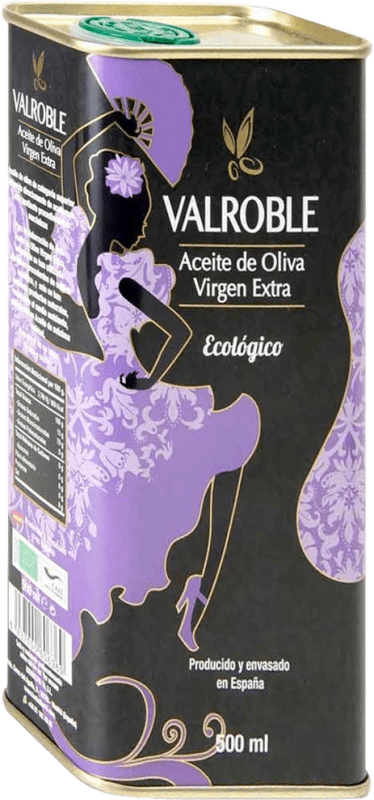 Spedizione Gratuita | Olio d'Oliva Potosí 10 Valroble Ecológico D.O. Sierra de Segura Andalusia Spagna Arbequina Biologico Latta Media 50 cl