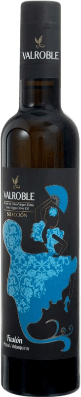 Kostenloser Versand | Olivenöl Potosí 10 Valroble Fusión E-NOL Extra Nativ D.O. Sierra de Segura Andalusien Spanien Medium-Flasche 50 cl Glas