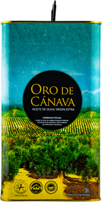 Spedizione Gratuita | Olio d'Oliva Ntra. Sra. de los Remedios Oro de Cánava EVO Extra Vergine D.O. Sierra Mágina Jaén Spagna Picual Lattina Speciale 3 L