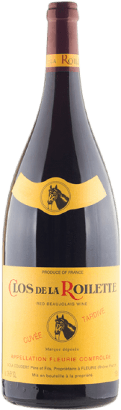 Free Shipping | Red wine Clos de la Roilette Cuvée Tardive A.O.C. Fleurie Beaujolais France Gamay Magnum Bottle 1,5 L