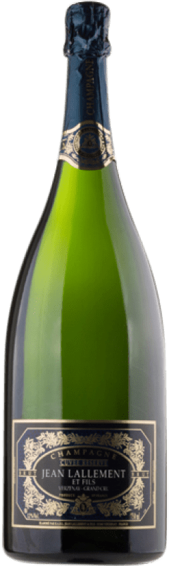 Free Shipping | White Sparkling Wine Jean Lallement Brut A.O.C. Champagne Champagne France Pinot Noir, Chardonnay Magnum Bottle 1,5 L
