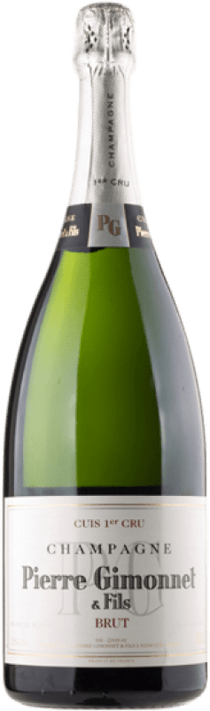 121,95 € Бесплатная доставка | Белое игристое вино Pierre Gimonnet Cuis Premier Cru A.O.C. Champagne бутылка Магнум 1,5 L