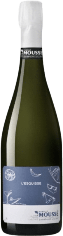 Free Shipping | White Sparkling Wine Cédric Moussé L'Esquisse A.O.C. Champagne Champagne France Pinot Noir, Pinot Meunier Magnum Bottle 1,5 L