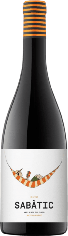 Бесплатная доставка | Красное вино Antoni Giribet Sabàtic D.O. Costers del Segre Испания Merlot — Мерло 75 cl