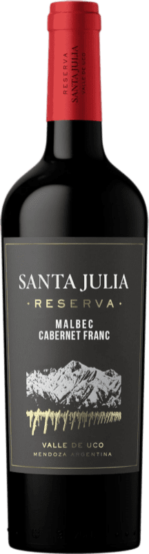 15,95 € | Red wine Santa Julia Malbec Cabernet Franc Reserve I.G. Mendoza Mendoza Argentina Cabernet Franc, Malbec 75 cl