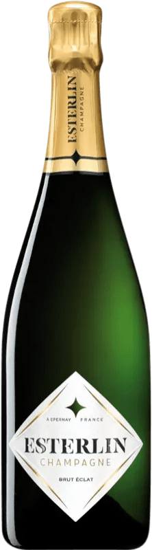 送料無料 | 白スパークリングワイン Esterlin Éclat Brut A.O.C. Champagne シャンパン フランス Pinot Black, Chardonnay, Pinot Meunier 75 cl