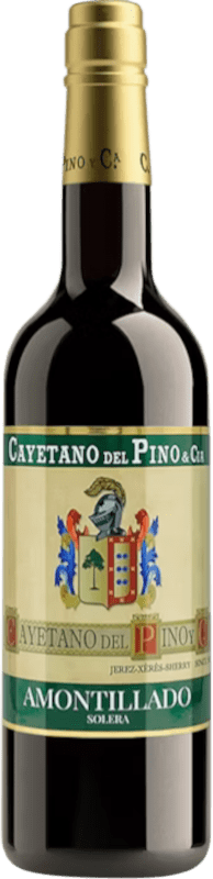 Free Shipping | Fortified wine Cayetano del Pino Amontillado Solera D.O. Jerez-Xérès-Sherry Andalusia Spain Palomino Fino 75 cl