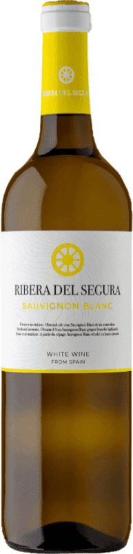 Envío gratis | Vino blanco Alceño Ribera del Segura Blanco España Sauvignon Blanca 75 cl