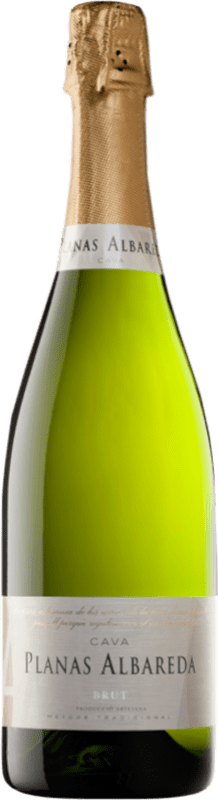 Free Shipping | White Sparkling Wine Planas Albareda Brut D.O. Cava Spain Macabeo, Xarel·lo, Parellada 75 cl
