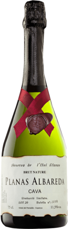 Free Shipping | White Sparkling Wine Planas Albareda L'Avi Reserve — Aged D.O. Cava Spain Macabeo, Xarel·lo, Chardonnay, Parellada 75 cl