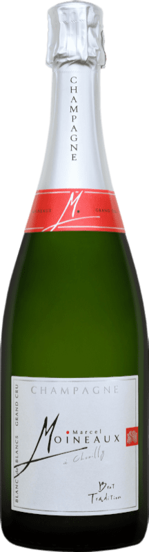 39,95 € | Белое игристое Marcel Moineaux. Tradition брют A.O.C. Champagne шампанское Франция Chardonnay 75 cl