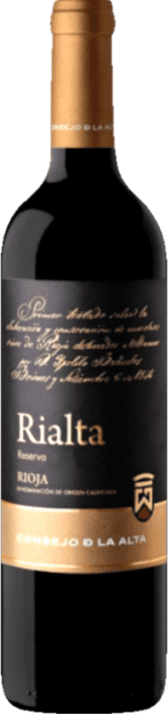 Бесплатная доставка | Красное вино Consejo de la Alta Rialta Резерв D.O.Ca. Rioja Ла-Риоха Испания Tempranillo 75 cl