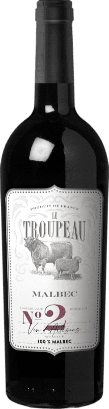Бесплатная доставка | Красное вино LGI Le Troupeau I.G.P. Vin de Pays d'Oc Лангедок-Руссильон Франция Malbec — Мальбек 75 cl
