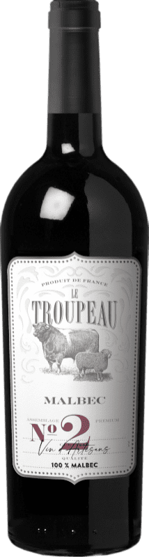 免费送货 | 红酒 LGI Le Troupeau I.G.P. Vin de Pays d'Oc 朗格多克 - 鲁西荣 法国 Malbec 75 cl