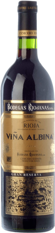 166,95 € | 红酒 Bodegas Riojanas Viña Albina 大储备 D.O.Ca. Rioja 拉里奥哈 西班牙 Tempranillo, Graciano, Mazuelo 特别的瓶子 5 L