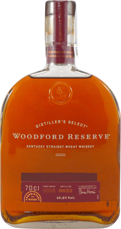 Бесплатная доставка | Виски Бурбон Woodford Straight Wheat Соединенные Штаты 70 cl